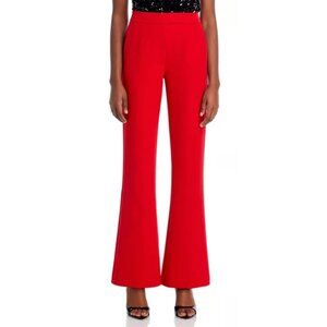 NWT Generation Love Lucca Crepe Dress Pants Red Flare Size 2 $248 [jb]